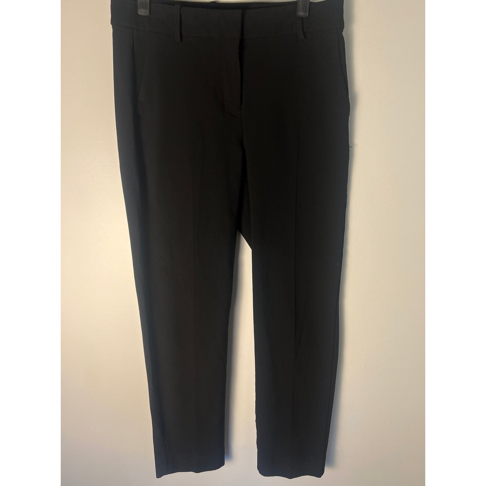 J.Crew Ruby Crop Pant W 6 Black Slim Stretch Trousers Office Wear Corporate Goth